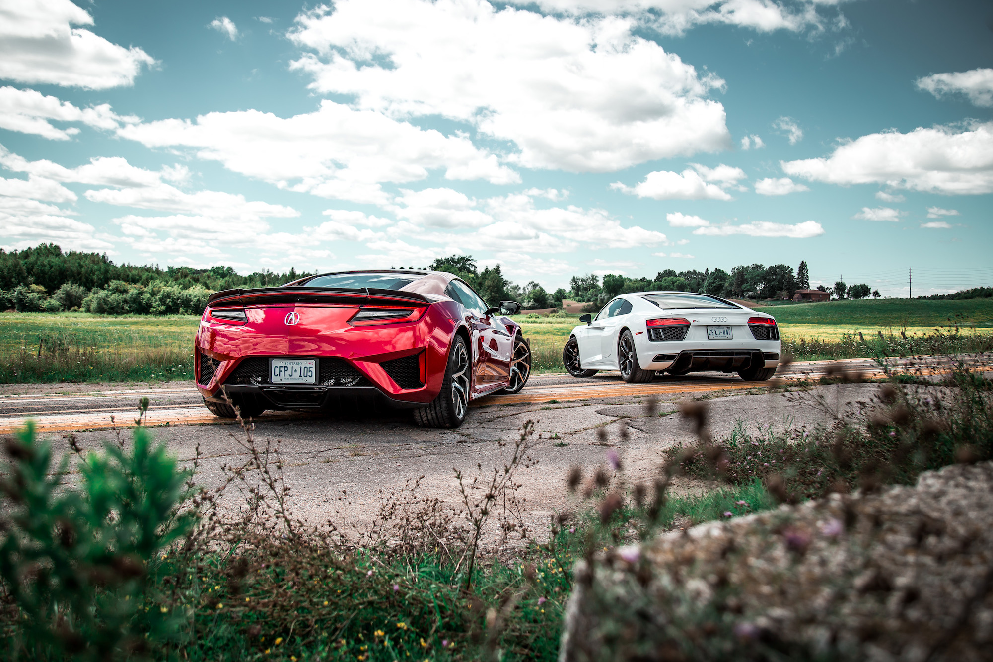 Comparison: 2018 Acura NSX vs. 2018 Audi R8 RWS